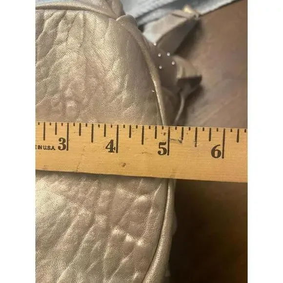 Badgley Mischka Metallic Bucket Bag with Tassel - Picture 7 of 10